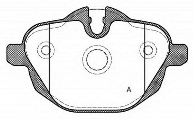 OPEN PARTS bpa142100 -  Комплект тормозных колодок, дисковый тормоз